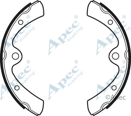 APEC BRAKING Bremžu loku komplekts SHU450